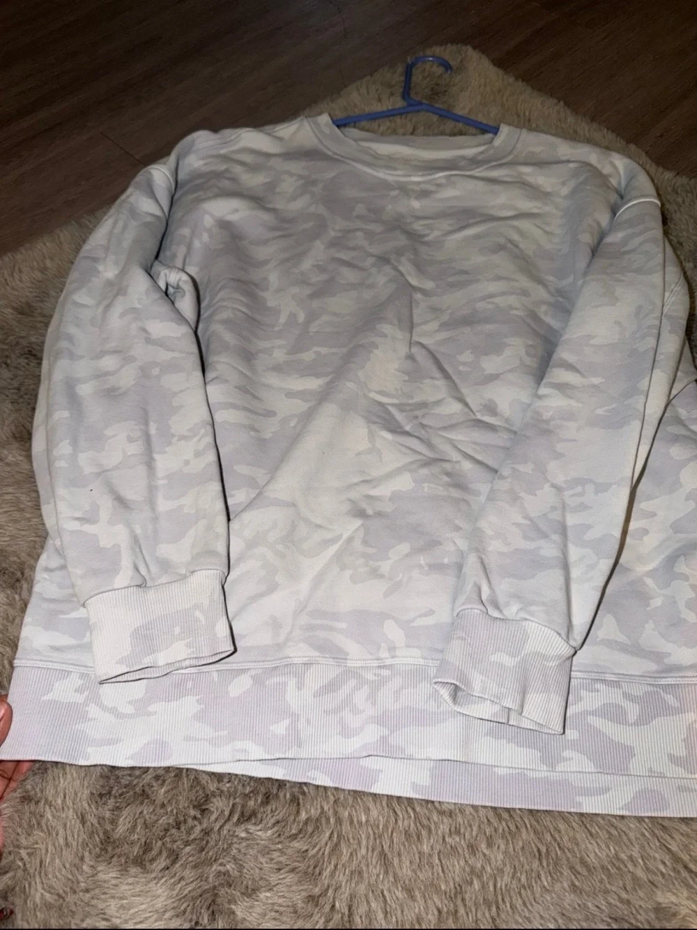 lululemon athletica Light Gray Camo Sweatshirt